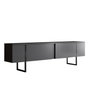 Hanah Home Conjunto Muebles Sala Anthracite, Negro - Soporte TV 180cm, Mesa Café 90cm, Diseño Elegante y Duradero